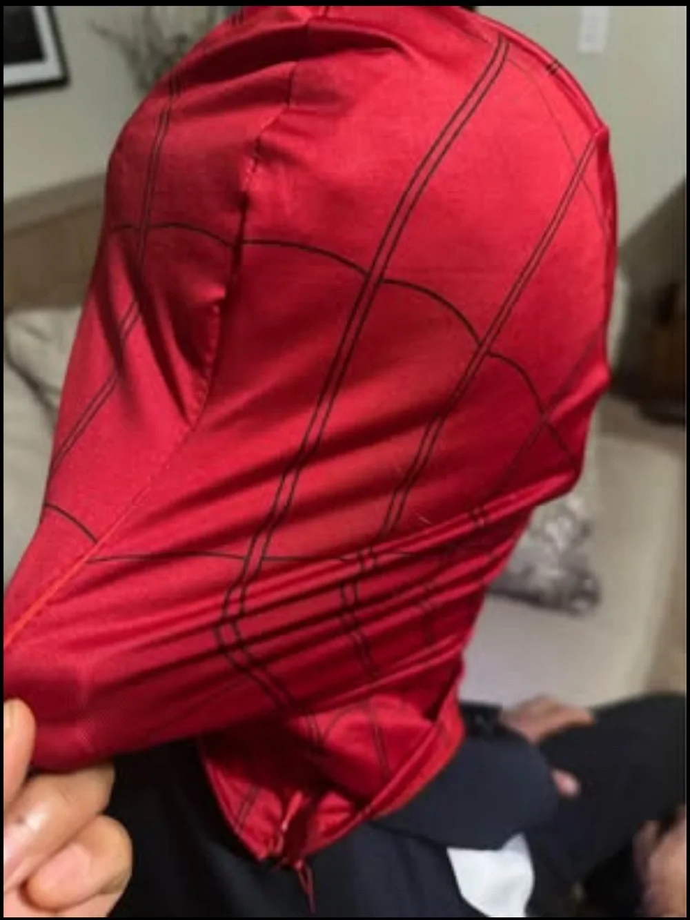 Spider-Man Cosplay Electronic Mask w/ Remote Control, New